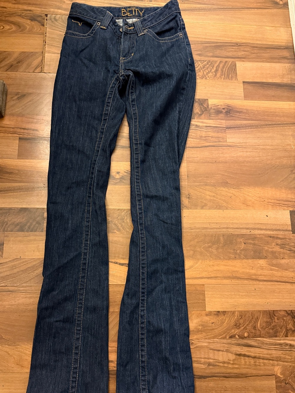 Kimes Ranch Dark Blue Straight Leg Jeans